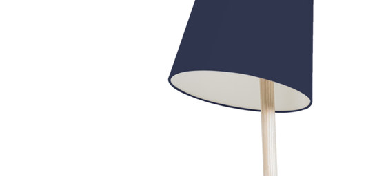 Table lamp Josette with painted table, navy blue | Tavolini alti | Hartô