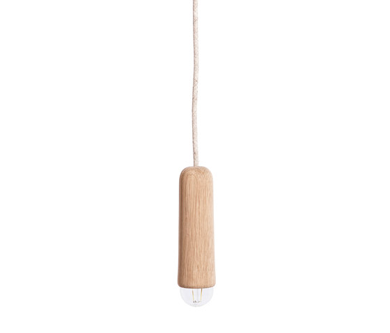 Luce | Pendant light Small long, natural oak | Lámparas de suspensión | Hartô