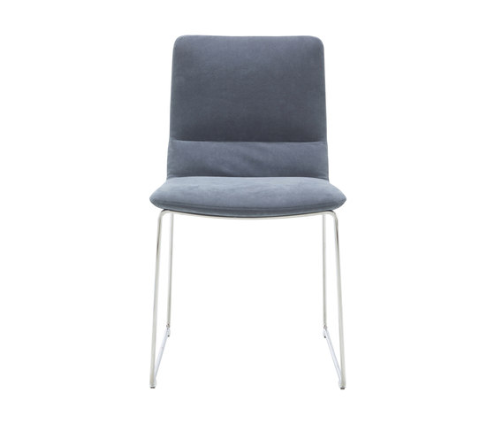 Bendchair | Chair Brilliant-Chromed Sleigh Base | Chairs | Ligne Roset