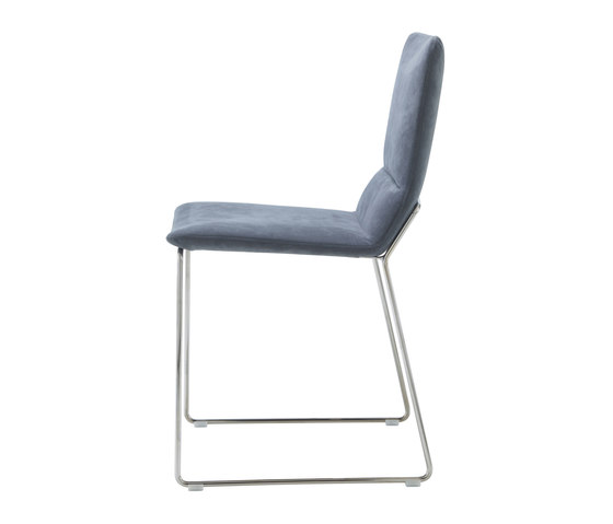 Bendchair | Chair Brilliant-Chromed Sleigh Base | Chairs | Ligne Roset