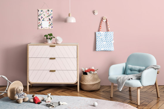 Chest of drawers Marius, pink | Sideboards | Hartô
