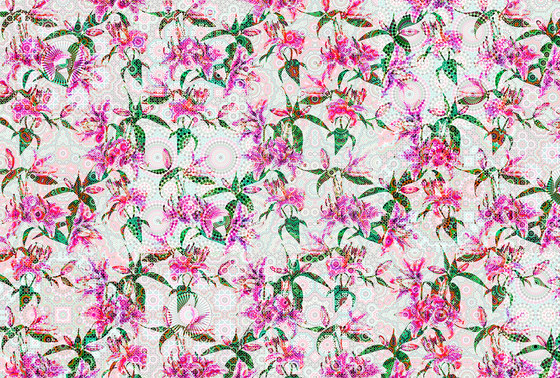 Walls By Patel | Wallpaper Mosaic Lilies 2 | Wall coverings / wallpapers | Architects Paper