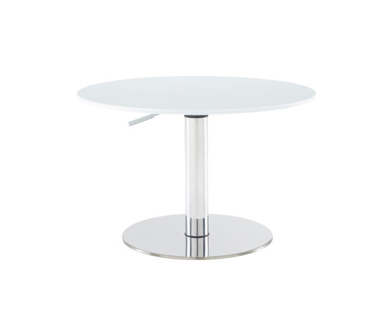 Bobine | Low Table Top White Lacquered Glass | Coffee tables | Ligne Roset