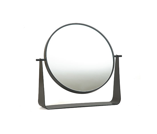 Rotative mirror Narcisse 38cm, slate grey | Specchi | Hartô