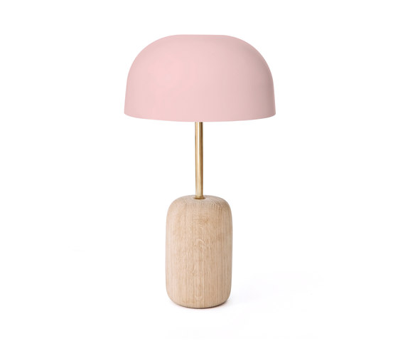 Nina | Table lamp, brass stick & pink lampshade | Table lights | Hartô
