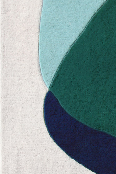 Serge | Carpet, shades of green blue | Formatteppiche | Hartô