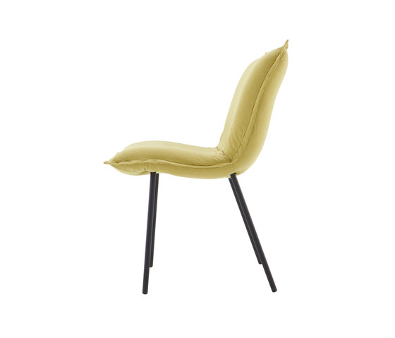 Calin | Chair Feet Lacquered Black Cover With Pearlised Button | Chairs | Ligne Roset