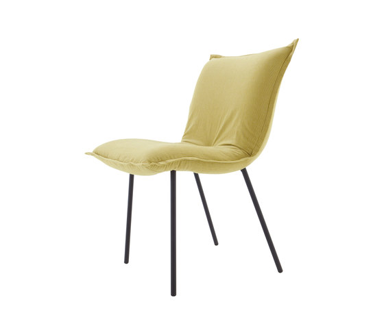 Calin | Chair Feet Lacquered Black Cover With Pearlised Button | Chairs | Ligne Roset