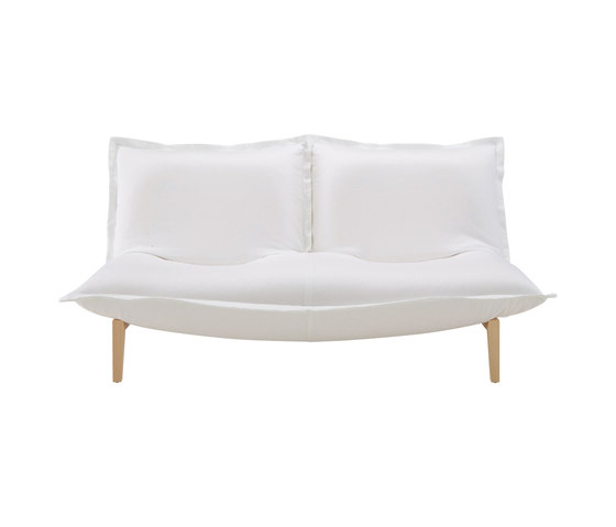 Calin | 2-Seat Settee With Loose Cover Fixed Back Wooden Base | Sofas | Ligne Roset