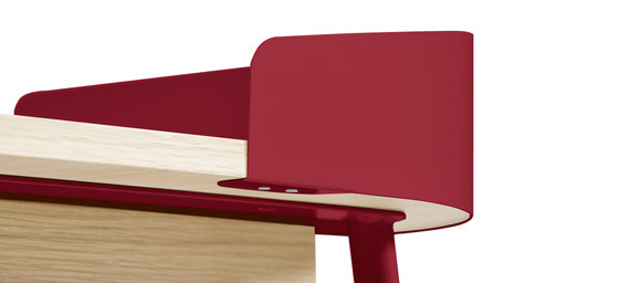Desk Victor, cherry red | Schreibtische | Hartô