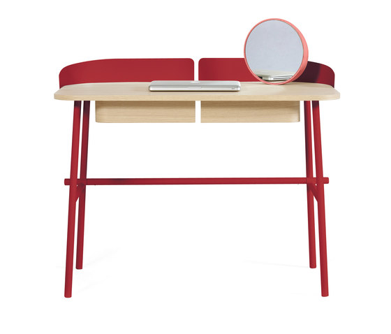 Desk Victor, cherry red | Schreibtische | Hartô