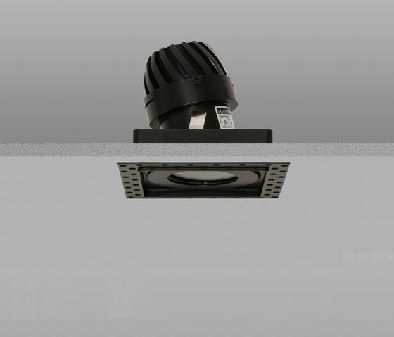 AquaSquare Trimless 50 Black Medium 2700K | Lampade soffitto incasso | John Cullen Lighting