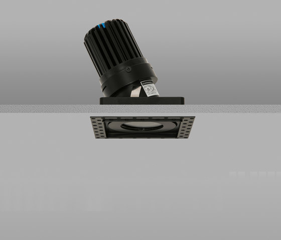 AquaSquare Trimless 50+ Black Medium 2700K | Recessed ceiling lights | John Cullen Lighting