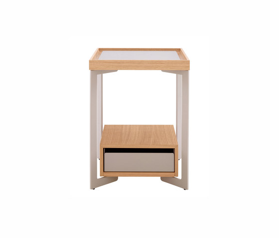 Estampe | Bedside Table Natural-Finish Sawn Oak | Side tables | Ligne Roset
