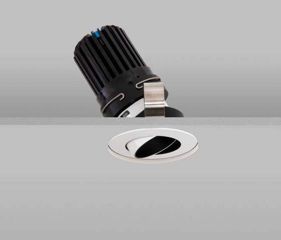 Polespring 50+ White Narrow 2700K Recessed Plaster-in | Recessed ceiling lights | John Cullen Lighting