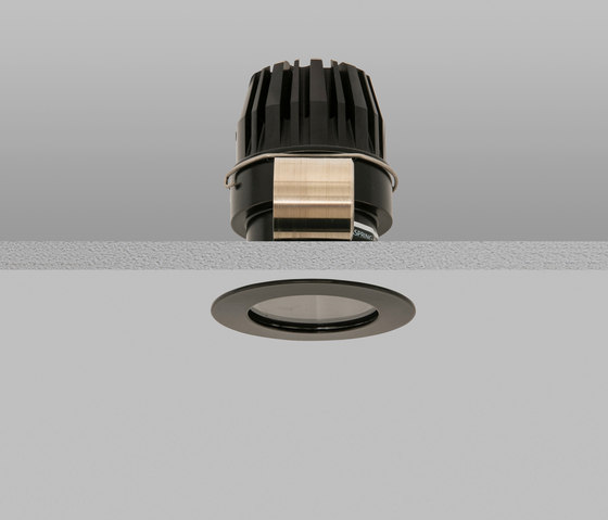 Waterspring 40 Black Medium 2700K | Recessed ceiling lights | John Cullen Lighting