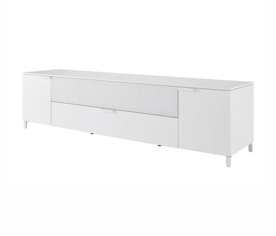 Everywhere | Podium Chest For Soundbar 2 Doors + 1 Flap Door  / Lacquers - Price A - / Lacquers | Sideboards | Ligne Roset
