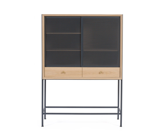 Gabin | Cabinet, natural oak and slate grey | Sideboards / Kommoden | Hartô
