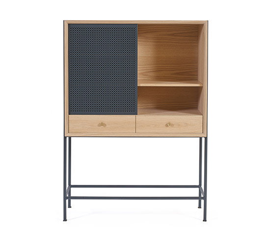Gabin | Cabinet, natural oak and slate grey | Sideboards / Kommoden | Hartô