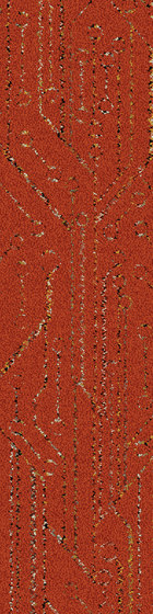 Visual Code - Circuit Board Orange Circuit | Carpet tiles | Interface USA