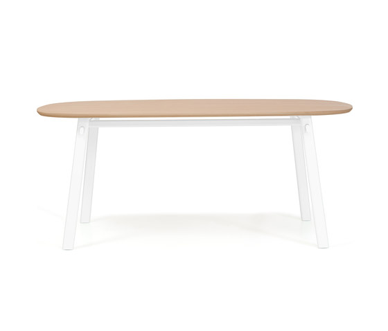 Table Celeste solid wood 180cm, white | Dining tables | Hartô