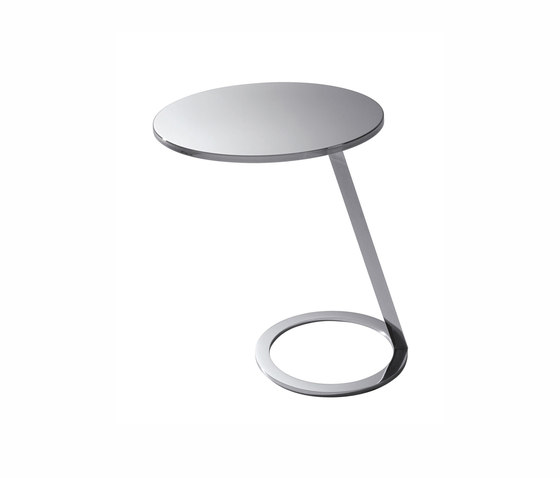Good Morning | Pedestal Table Brilliant Chrome | Side tables | Ligne Roset