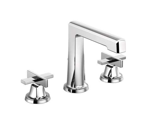 Widespread Lavatory Faucet with High Spout and Low Cross Handles | Waschtischarmaturen | Brizo