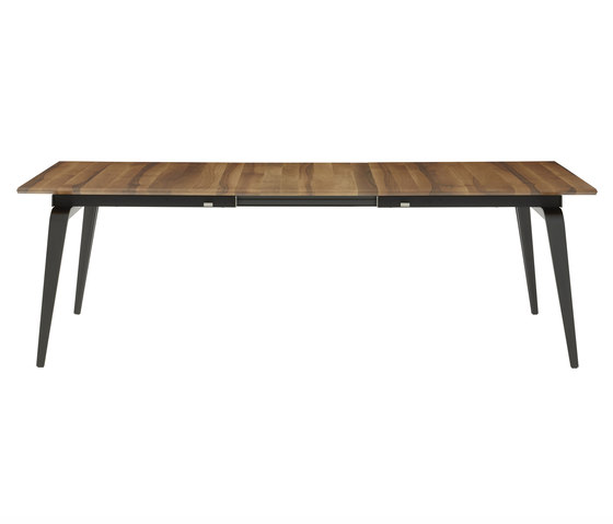 Odessa | Dining Table With Integral Extension Black Lacquered Base | Dining tables | Ligne Roset