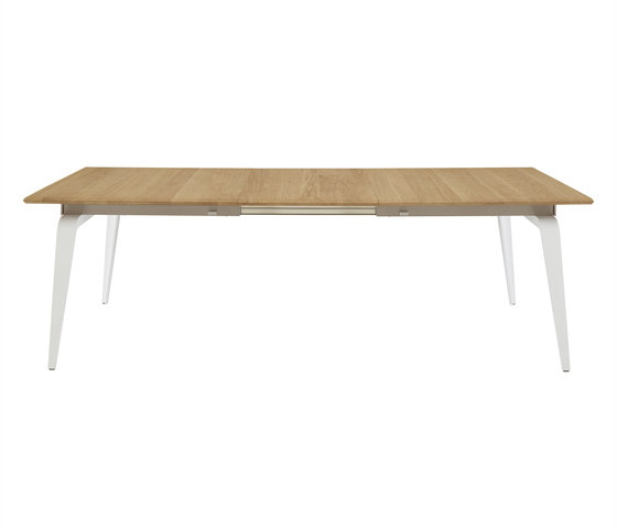 Odessa | Dining Table With Integral Extension White Lacquered Base | Dining tables | Ligne Roset