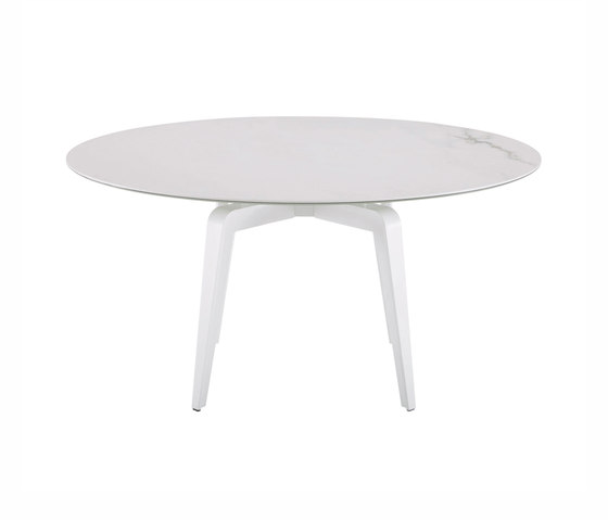 Odessa | Round Dining Table White Lacquered Base | Dining tables | Ligne Roset