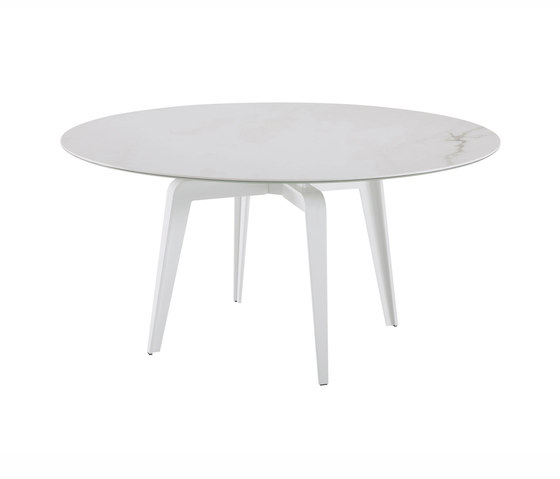 Odessa | Round Dining Table White Lacquered Base | Dining tables | Ligne Roset