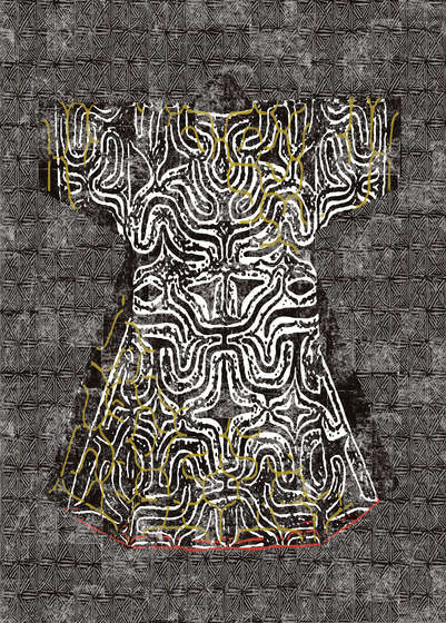 Domino | Kimono RM 257 01 | Wandbilder / Kunst | Elitis