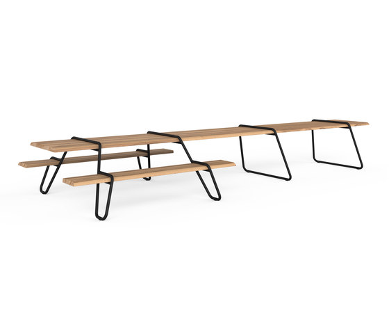 Clip-board 550, picnic double extended | Sistemas de mesas sillas | Lonc
