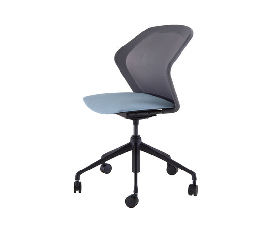 Piccione | Desk Chair Black Base On Castors | Chairs | Ligne Roset