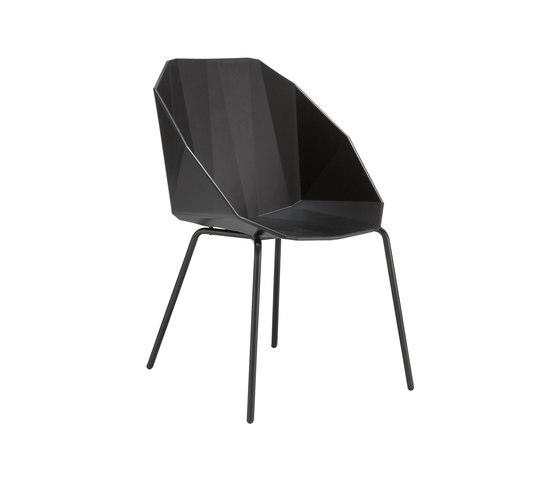 Rocher | Chair/Bridge Black Black Lacquered Base | Chairs | Ligne Roset