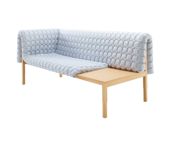 Ruché | 1-Armed Settee Right With Table Surface | Sofas | Ligne Roset