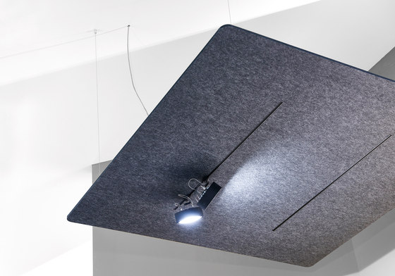 ACOUSTIC FIBER CELING | Sound absorbing ceiling systems | Création Baumann