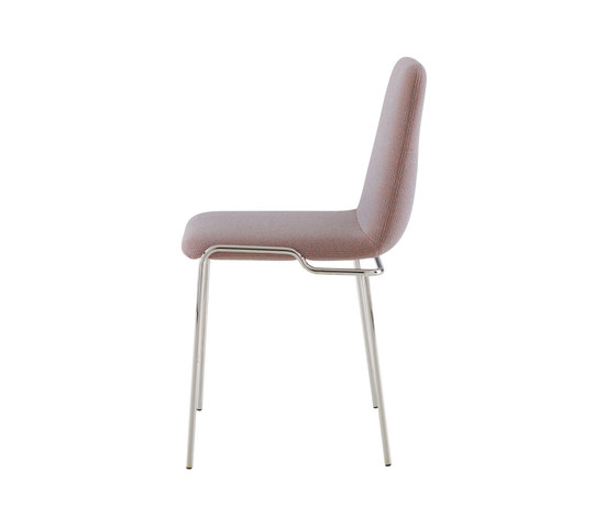 Tadao | Chair Brilliant Chromed Base | Chairs | Ligne Roset
