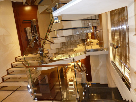 Polished Stainless Steel Stairs by YDF | Staircase systems