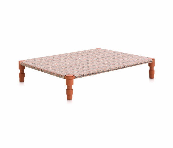 Garden Layers Doble Indian bed Tartan terracotta | Day beds / Lounger | GAN