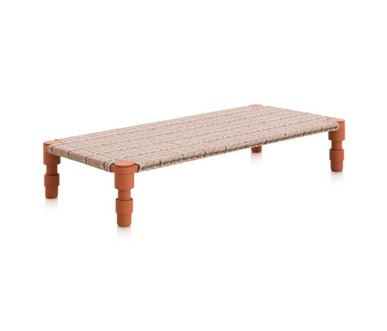Garden Layers Single Indian bed Tartan terracotta | Day beds / Lounger | GAN