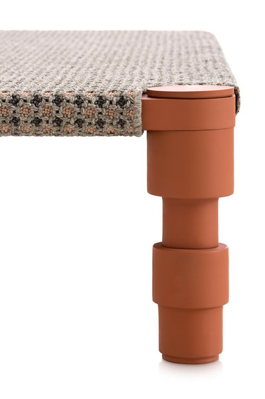 Garden Layers Single Indian bed Gofre terracotta | Tagesliegen / Lounger | GAN