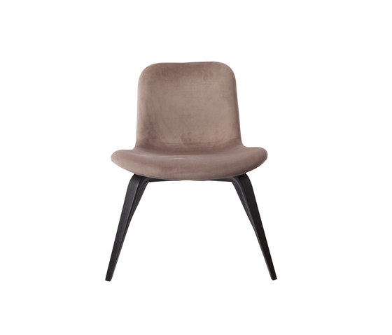 Goose Lounge Chair, Black / Velvet: Taupe | Armchairs | NORR11