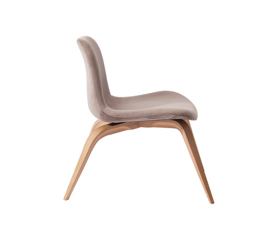 Goose Lounge Chair, Natural / Velvet: Taupe | Sillones | NORR11