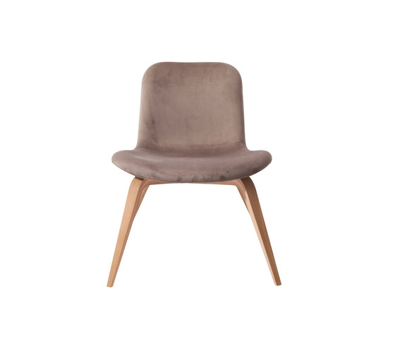 Goose Lounge Chair, Natural / Velvet: Taupe | Poltrone | NORR11