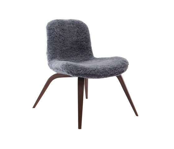 Goose Lounge Chair, Dark Stained / Sheepskin: Graphite | Armchairs | NORR11