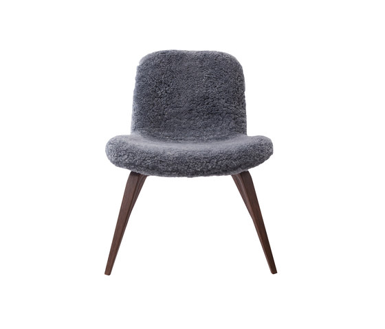 Goose Lounge Chair, Dark Stained / Sheepskin: Graphite | Sillones | NORR11