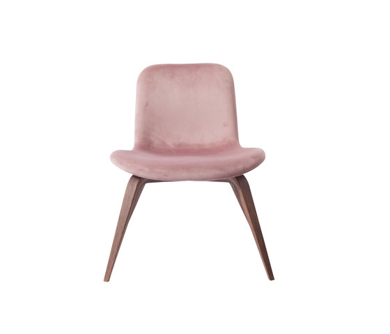 Goose Lounge Chair, Dark Stained / Velvet: Rosewood | Sessel | NORR11