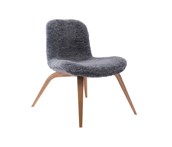 Goose Lounge Chair, Natural / Sheepskin: Graphite | Poltrone | NORR11