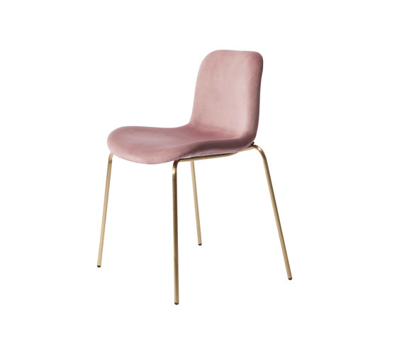 Goose Original Dining Chair, Brass / Velvet: Rosewood | Stühle | NORR11